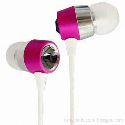 Diamond Metallic Earphones with 10mW Maximum Power